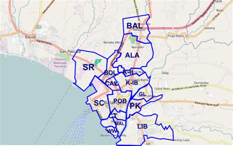 Libjo Tangisan (for SM/Poblacion) Map .